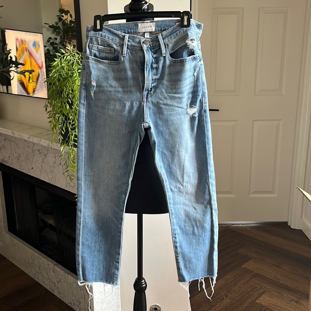 Frame Le Beau Crop jeans